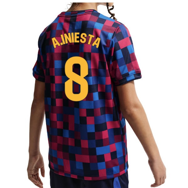 2026 2027 Barcelona Pre Match Shirt Kit (Kids) (A.Iniesta 8)-ProGear Kits
